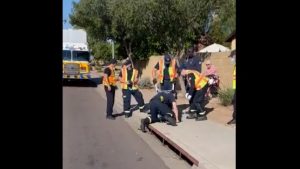 Man rescued from storm drain in Glendale after waving arm
