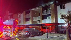Top-floor apartment fire in Phoenix displaces 3 families