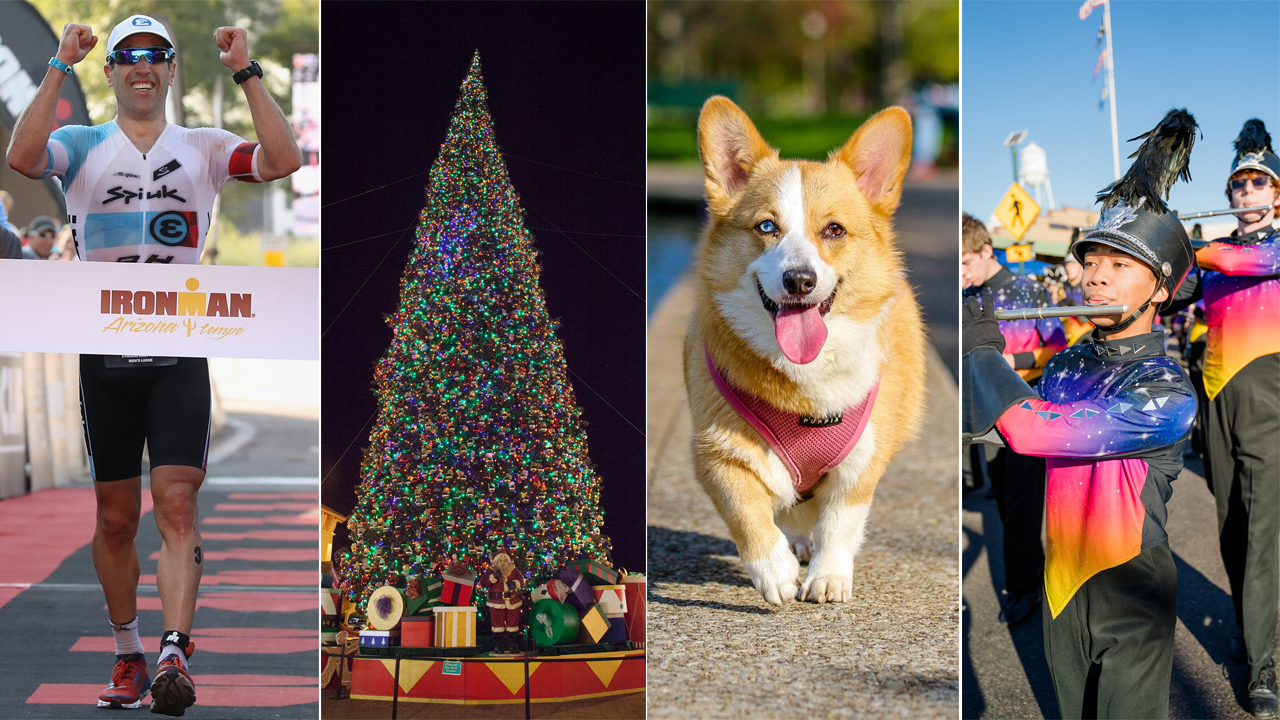 Left to right: Christian Petersen/Getty Images for Ironman, Outlets at Anthem photo,Pexels photo,Fa...