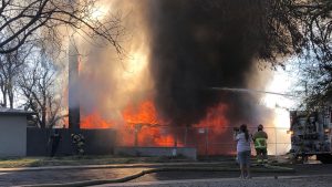 Vacant house goes up in flames in central Phoenix on Tuesday