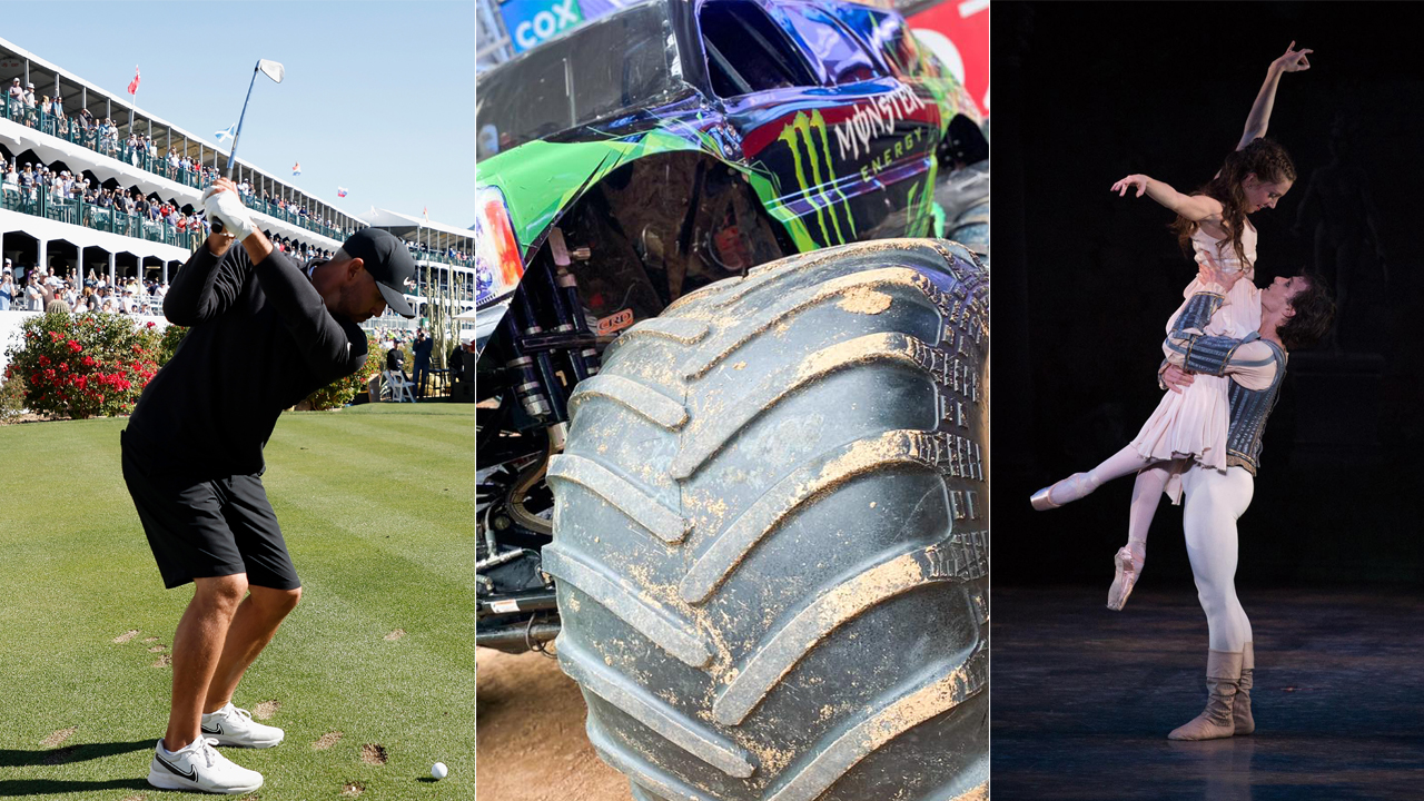 (Getty Images/Christian Petersen, Facebook Photo/Monster Jam, Ballet Arizona Facebook Photo/Rosalie...