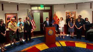 Arizona Gov. Doug Ducey announces details on education summer camp