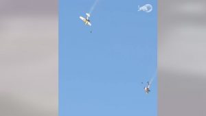 Skydivers survive midair swap stunt in Arizona that ends in plane crash