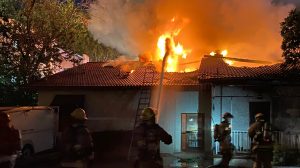 12 escape fire burning through church in downtown Phoenix