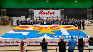 Bashas' celebrates 90th anniversary by setting world record for largest doughnut mosaic
