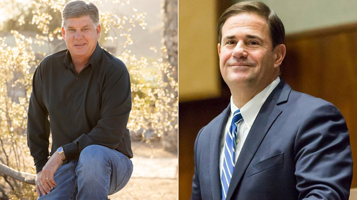 (Facebook Photos/Beau Lane and Governor Doug Ducey)...