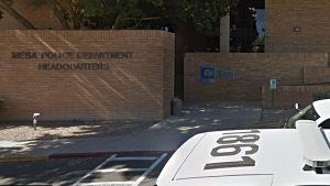 Mesa police shoot woman at headquarters in nighttime confrontation