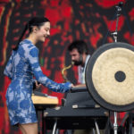 INCHEON, SOUTH KOREA - AUGUST 06: Michelle Zauner of Japanese Breakfast performs during the Incheon Pentaport Music Festival on August 06, 2022 in Incheon, South Korea. (Photo by Justin Shin/Getty Images)