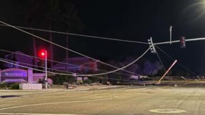 Valley storm knocks down utility poles, takes out power, closes schools