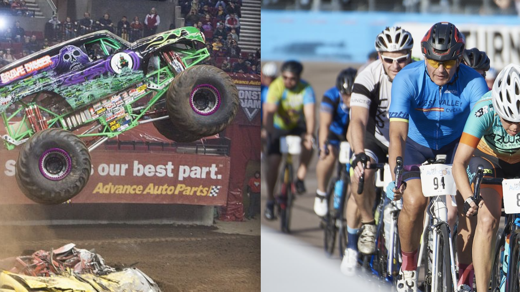 (Monster Jam and Cycle Avondale photos)...