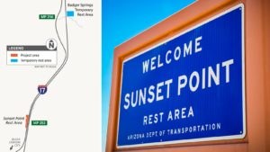 Sunset Point Rest Area north of Phoenix on I-17 to close for renovations