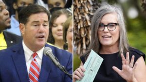 Arizona Gov. Doug Ducey says 'Katie Hobbs has got to show up' for debate against Kari Lake