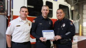 Glendale firefighter honored for life-saving effort by city of Surprise
