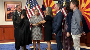 Democrat Katie Hobbs takes oath of office as Arizona's 24th governor