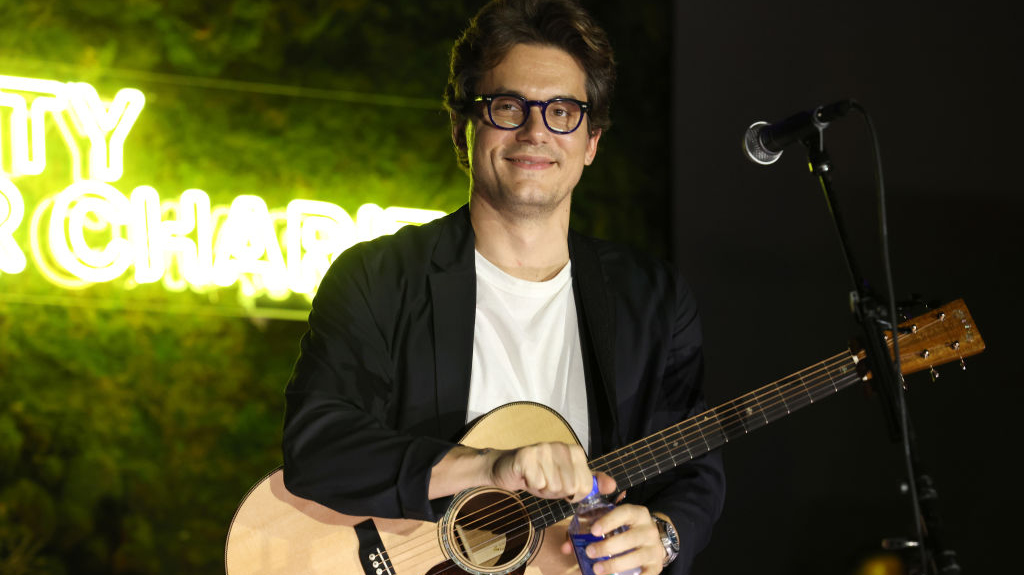 John Mayer performs onstage during HFC's 10th Birthday Extravaganza hosted by Seth Rogen and Lauren...