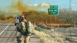 Investigators look into cause of fatal I-10 rollover with toxic spill in Tucson, hazard 'mitigated'