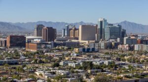 Health care and apartment towers boost crane count in downtown Phoenix