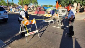 Man arrested in 'The Zone' after refusing to leave tent, threatening workers, Phoenix police say