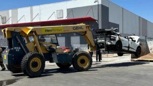 Waymo electric vehicle catches fire in south Phoenix warehouse