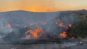 SR 87 northeast of metro Phoenix reopens after shutting down due to brush fire