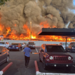 Mesa firefighters battle second-alarm fire near Country Club Drive and Southern Avenue