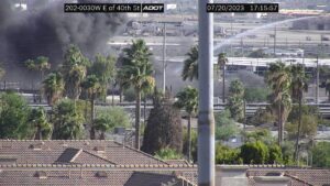 Massive propane tank fire near Phoenix Sky Harbor Airport extinguished