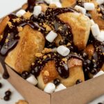 smores pretzel with marshmallow