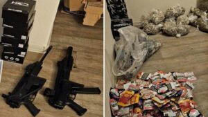 Guns, drugs seized in Tempe as part of an ongoing trafficking investigation