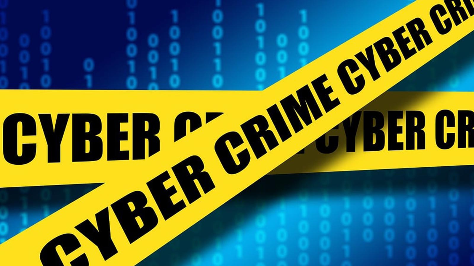 Graphic of cyber crime yellow tape. Pinal County, Arizona, schools confirmed their data processing ...