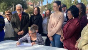 Arizona Gov. Hobbs signs abortion rights petition, reaffirms desire for more access
