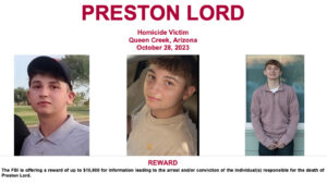 $10,000 reward offered as part of investigation into death of Queen Creek teen Preston Lord