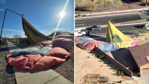 Hot-air balloon mishap in north Phoenix damages light pole, but nobody hurt