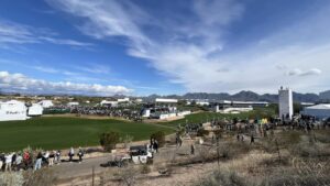 Woman hospitalized after falling through bleachers at WM Phoenix Open