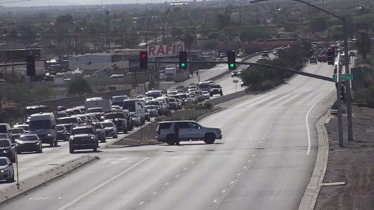 Westbound U.S. 60/Grand Avenue was reopened in the West Valley after a crash during evening rush ho...