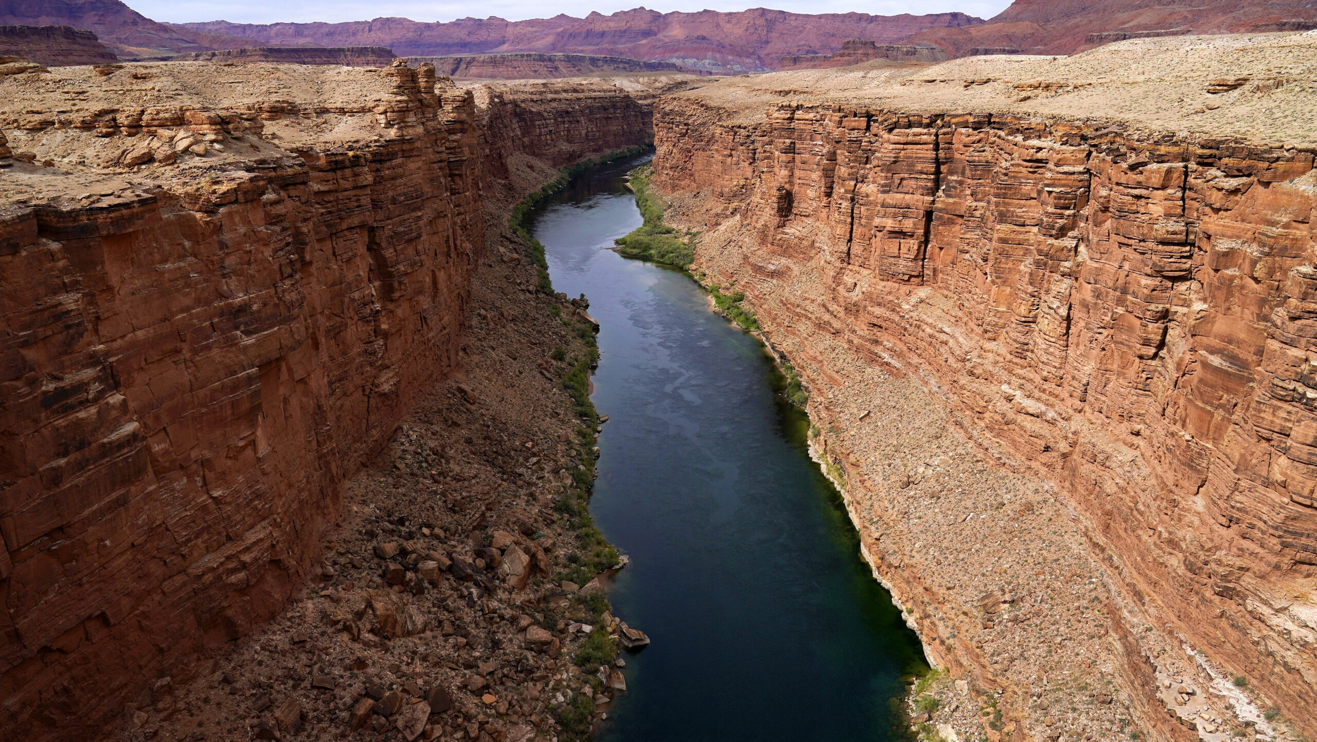 Colorado River cutting through the Grand Canyon...