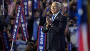 Harris' running mate Tim Walz introduces himself to the nation after Bill Clinton tears into Trump