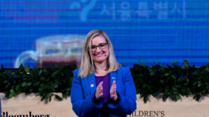 Phoenix Mayor Kate Gallego speaks on endorsement of ex-husband Ruben Gallego