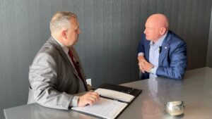 Sen. Mark Kelly explains how Kamala Harris would address border security issue as president