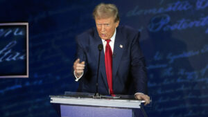 Trump repeats false claims over 2020 election loss, deflects responsibility for Jan. 6