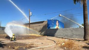 Phoenix firefighters get potentially hazardous blaze at commercial building under control