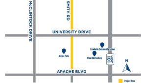 Several upcoming Tempe road closures as Smith Road improvement project continues