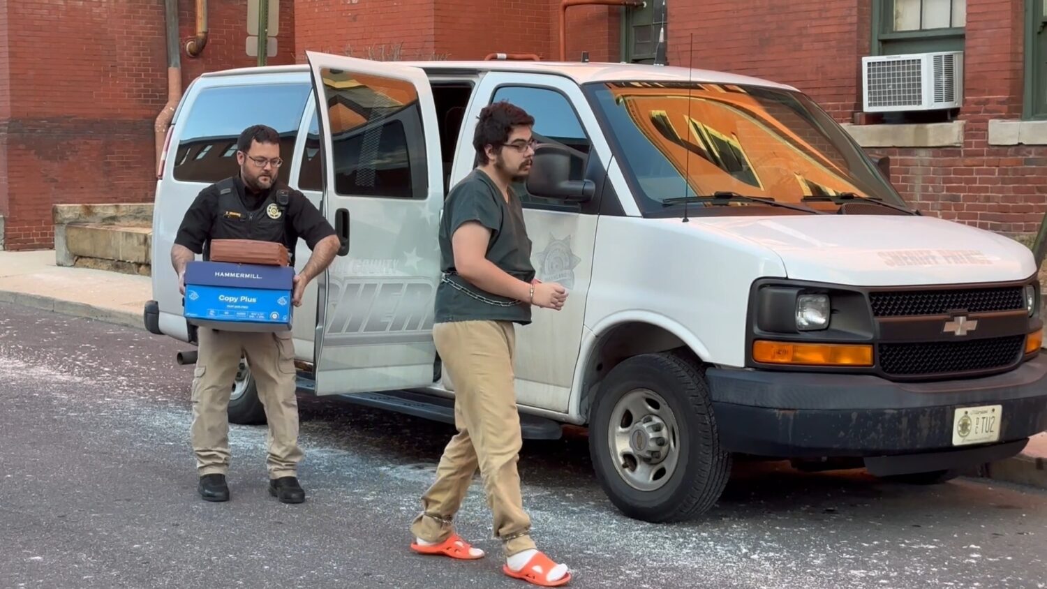 In this image taken from video, Daniel Blank, who is associated with a cultlike group known as Zizi...