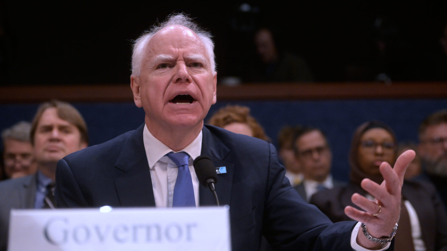 Gov. Tim Walz, D-Minn., speaks during a House Committee on Oversight and Government Reform hearing ...