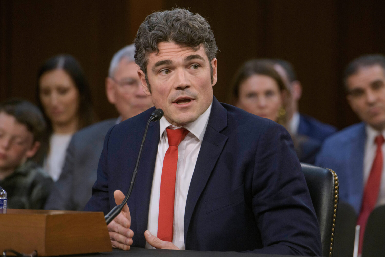 FILE - Joseph Kent appears before a Senate Committee on Intelligence hearing for his pending confir...