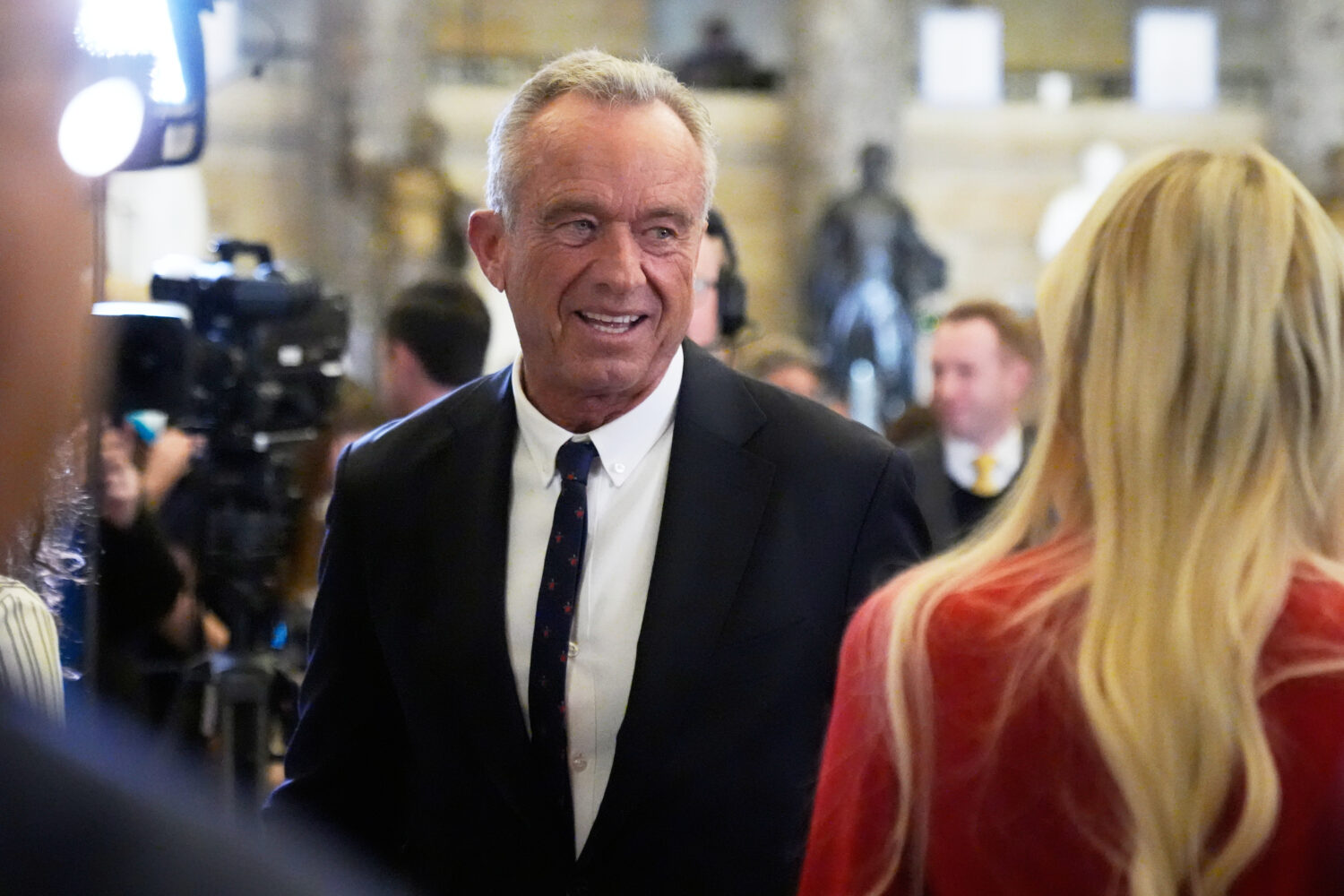 FILE - Health and Human Services Secretary Robert F. Kennedy Jr. arrives before President Donald Tr...