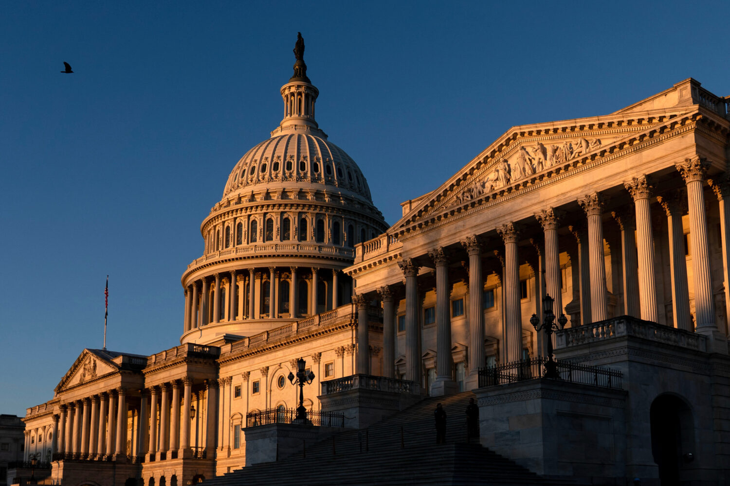 FILE - The U.S. Capitol is seen at sunrise March 9, 2026, in Washington. (AP Photo/Jose Luis Magana...
