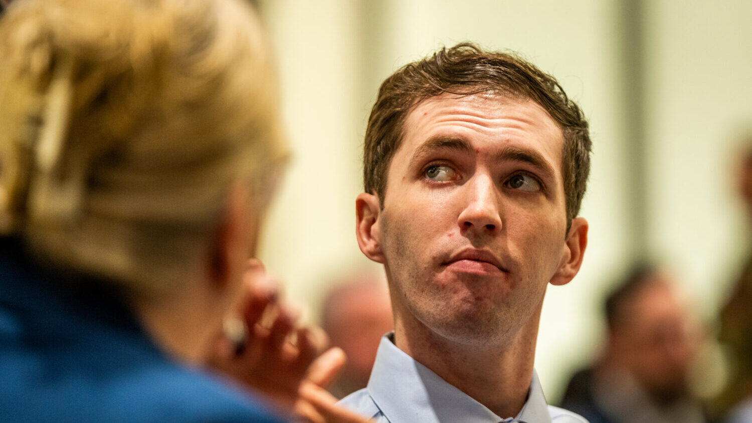 FILE - Tyler Robinson, who is accused of fatally shooting Charlie Kirk, appears during a hearing in...