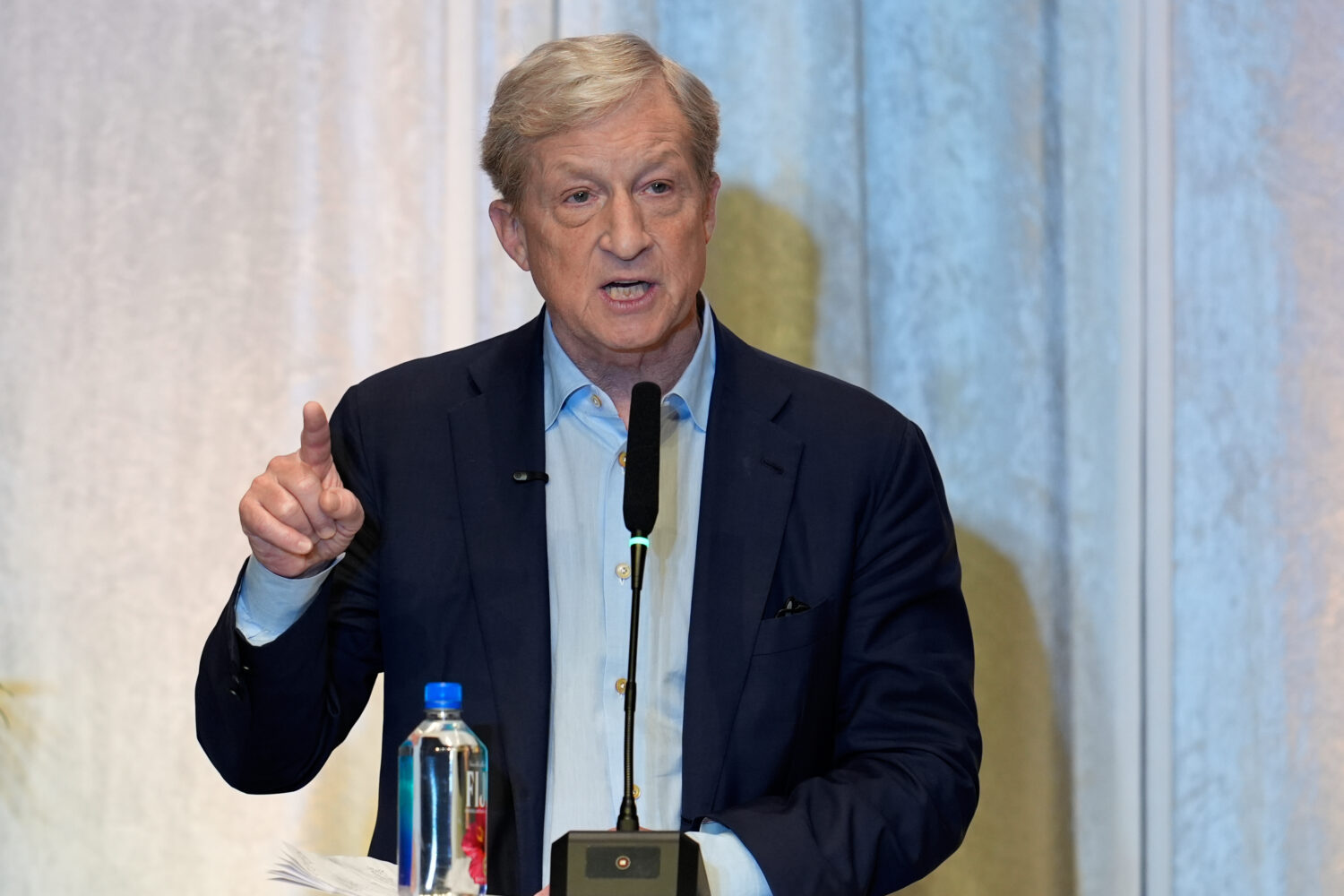 Tom Steyer speaks during a gubernatorial candidate forum on Latino and immigrant communities in Sac...