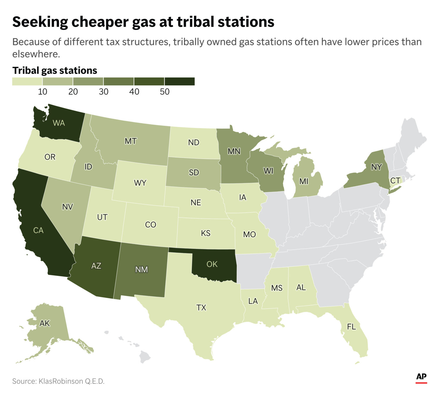 Deals at the pump are to be found at many of the nearly 500 tribally owned convenience stores with ...