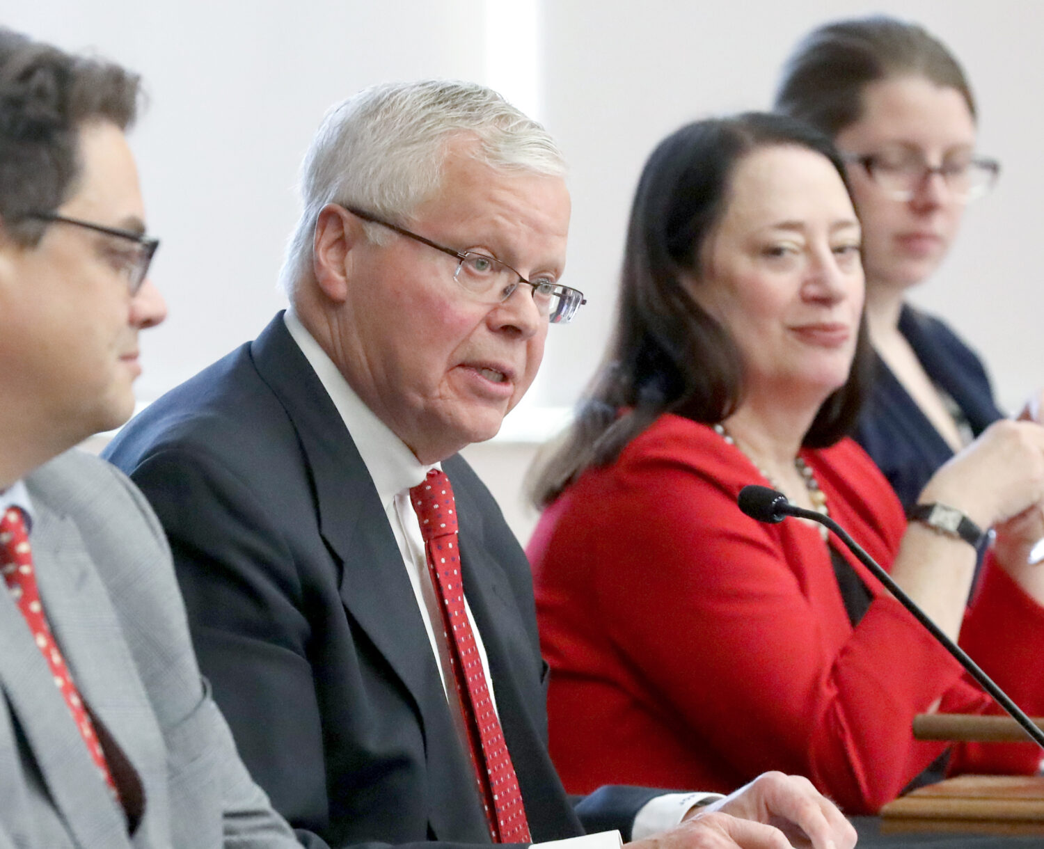 FILE - University of Wisconsin System President Jay Rothman speaks during a meeting of the UW Board...